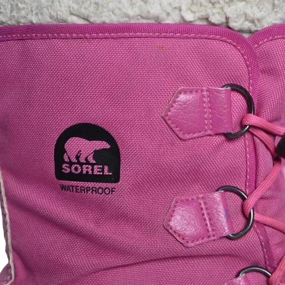 Sorel Yoot Pac Nylon Winter Boots Snow Waterproof Pink  Size 7 - Picture 2 of 13